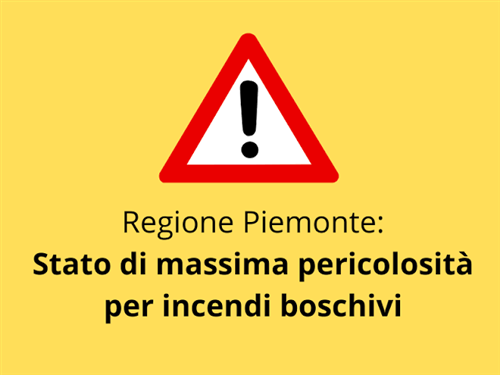 Stato di massima allerta incendi